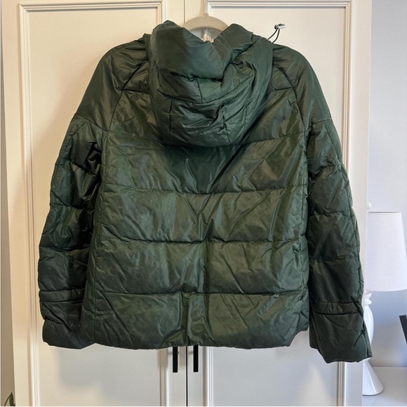 Zara Dark Green Puffer Jacket - Picture 2 of 3
